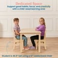 thumbnail image 3 of ECR4Kids 24in x 36in Rectangular Hardwood Table with 22in Legs, Childrens Furniture, Antique White, 3 of 9