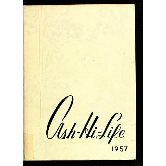 (Custom Reprint) Yearbook: 1957 Asheboro High School - Ash Hi Life Yearbook (Asheboro, NC)