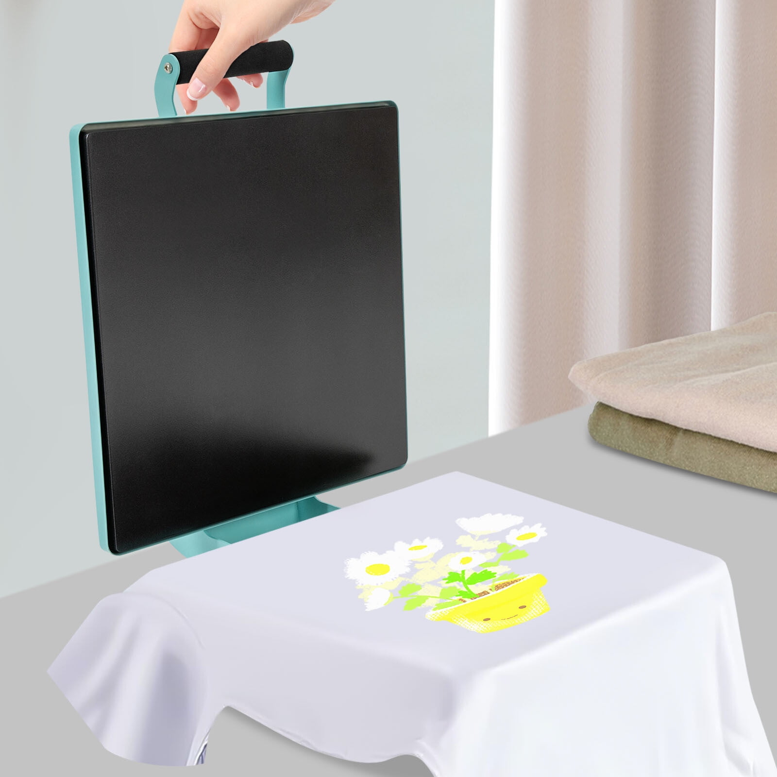 15x15 Inch Heat Press Machine - Adjustable Temperature & Time, High Efficiency, Easy Operation, Ideal for T-Shirt, Pillow, Bag & DIY Projects