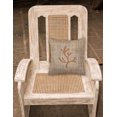 thumbnail image 2 of Carolines Treasures BB1103-BL-BN-PW1414 Coral Burlap and Brown Decorative Fabric Pillow - 14 x 14 in., 2 of 4