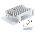 thumbnail image 1 of Boîtier de carte mère en alliage d'aluminium, composants électroniques durables, noir, pour Raspberry Pi4, 1 of 4