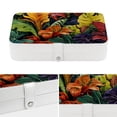 thumbnail image 4 of Plant Elegant Jewelry Box Organizer with Removable Compartment and Earring Holder - Portable PU Leather Storage Case, 4 of 6