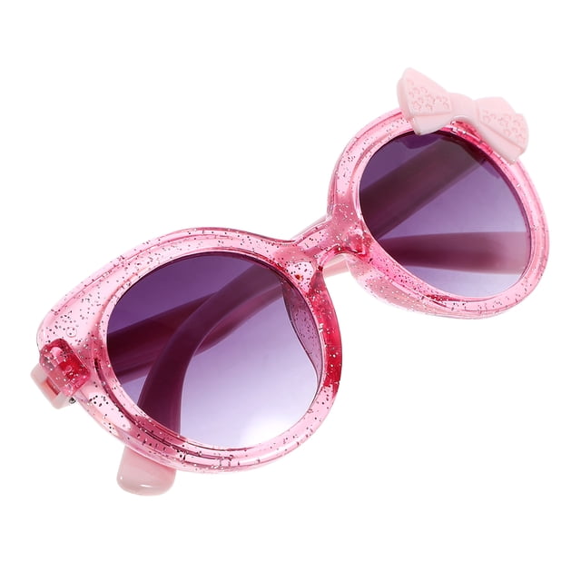 FONDOTIN 1 Pair Childrens Sunglasses In Pink With Bowknot Design For Girls Suitable For Parties And Daily Wear