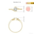 thumbnail image 5 of ANGARA Natural Semi Solitaire Diamond Bypass Ring in 14K Yellow Gold for Women (Size-5.1mm| Color-H| Clarity-SI2) | April Birthstone, Anniversary, Jewelry Gift for Women | Natural Diamond Ring, 5 of 10