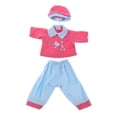 thumbnail image 2 of Adorable conjunto de ropa y sombrero de color rosa y azul para juguetes de muñeca de 3 piezas de American AG Accs de 18 pulgadas Zulema Traje de ropa de muñeca, 2 of 8