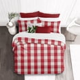 thumbnail image 3 of Basic Check Red Comforter Set California King, 3 of 5