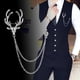 thumbnail image 2 of Broche de cadena Hugo Plata, 2 of 6