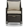 thumbnail image 6 of Serta Laguna 5-Piece Brown Wicker Outdoor Furniture Set with Chairs, Ottomans, and Side Table, 6 of 23