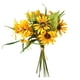 thumbnail image 2 of Ganfancp Ramo de Flores Artificiales de Seda Decoración Floral para El Hogar 1 Ramo Girasol Falso Bonito Rebajas Hoy Liquidación 1 Manojo de Girasoles, 2 of 2