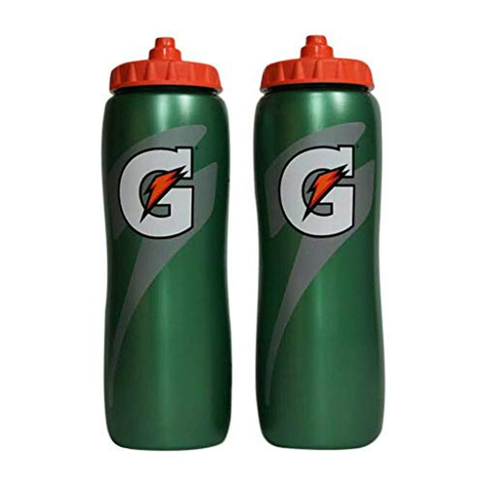 Gatorade 32 Oz Squeeze Water Sports Bottle Pack of 2 New Easy Grip