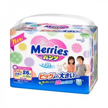 Kao Diapers Merries Sarasara Air Through Pants Extra-Big XLLsize (15~28kg) 26sheets