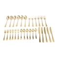 thumbnail image 2 of Ensemble de Couverts, Doré 30 Pcs Cuillères et Fourchettes en Acier Inoxydable Ensemble de Couverts en Acier Inoxydable Technologie de Pointe, 2 of 12