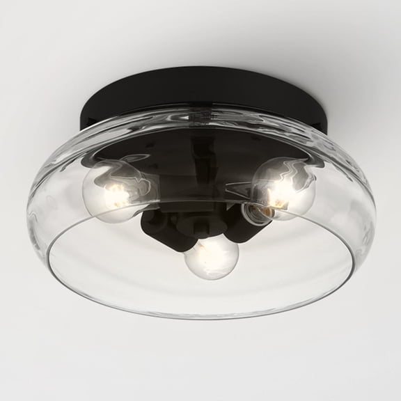 Luxury Contemporary Ceiling Light, Matte Black, UQL5513