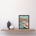thumbnail image 2 of Brighton Beach Warm Summer Day Colourful Scene Artwork Framed Wall Art Print A4, 2 of 4