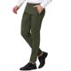 thumbnail image 4 of Pantalones de vestir de cuadros para hombre Inspire Chic, corte slim, frente plano, pantalones de negocios, 32 verde, 4 of 6