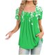 thumbnail image 1 of Blusas de Manga Corta para las Mujeres, Blusa de Camiseta Suelta Casual Hecha de Tela Cómoda para Todo el Uso Diario de Temporada, Blusas para las Mujeres Casual, 1 of 3