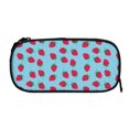thumbnail image 5 of Uemuo Strawberries Printed Pencil Pen Case, Portable Pencil Pouch with Zipper, Compact Stationery Bag Makeup Bag, Pencil Bag for Home Office, 5 of 9