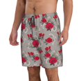 thumbnail image 2 of Vsdgher Womens High Waisted Bikini Sets Two Piece Swimsuit Tulips Flowers Print Tummy Control Bathing Suit-, 2 of 8