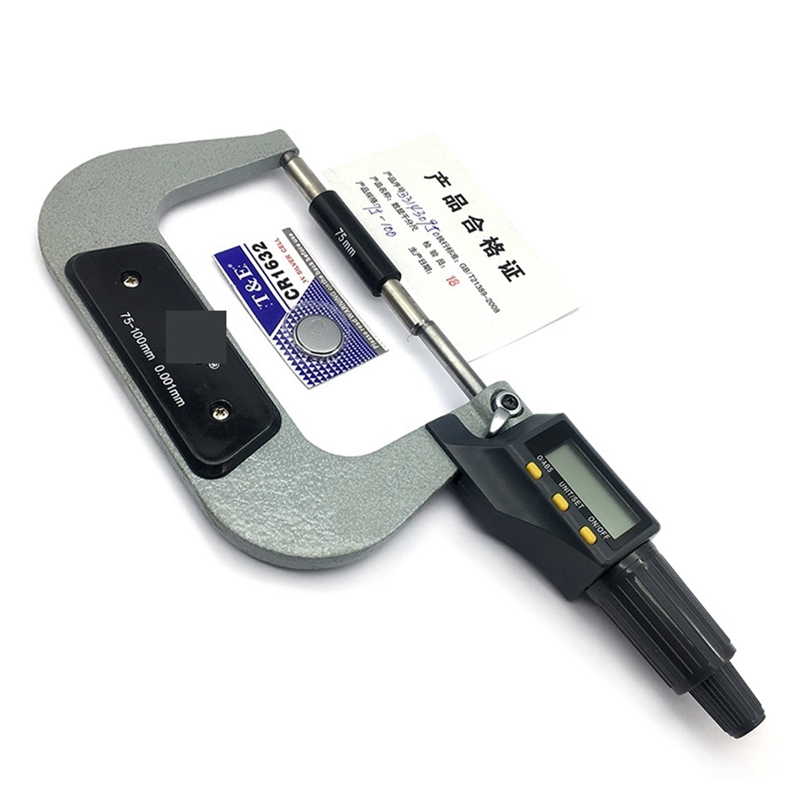 75-100mm 0.001mm Standard Electronic Outside Micrometers Digital Tools Caliper Gauge Meter Micrometer Carbide Tip Measuring Tool