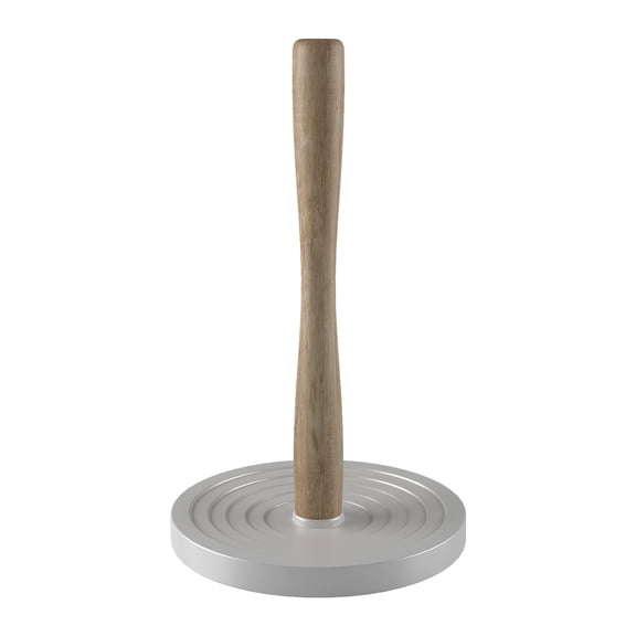 nu steel Wooden Kitchen Paper Towel Holder White Base