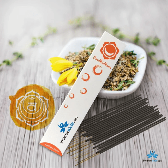 Svadhishthana Incense 8"12 Sticks-10 Packs-12 Incense Sticks per Pack | Ylang-Ylang based Concoction