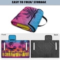 thumbnail image 5 of COEQINE Golf Cart Seat Blanket Towel, Folds Compact for Carrying, 51.2x30.3 Inch Fit for EZGO/Yamaha/Club Car, 4 Compartment Storage, Quilted Comfort Layer, Pink Blue Hawaiian Palm Tree, 5 of 8