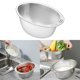 thumbnail image 2 of Fine Mesh Strainer Durable Stainless Steel Colander Rice Washing Bowl with Strainer for Cleaning Fruits Vegetables Beans, 2 of 4