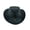 Black, variant on Sahara Leather Hats Western Style for Men and Women shapeable Wide Brim Vintage - L - Black