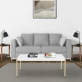 thumbnail image 6 of Coffee Table with Metal Tube Legs, White and Gold, 6 of 6