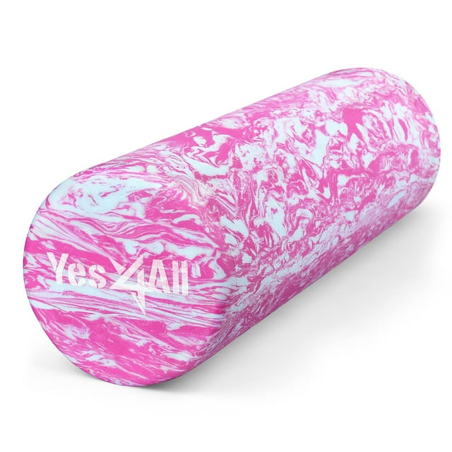 Rodillo de espuma Yes4All EVA para masaje profundo, 45 cm, unicornio jaspeado