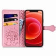 thumbnail image 2 of Funda Cartera FOXDOCK para iPhone 12 Mini , Flip PU con Relieve de Gatos y Perros, Tarjetero y Soporte, 2 of 6