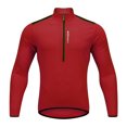 thumbnail image 1 of Wosawe Maillot de ciclismo para hombre Primavera otoño Media cremallera MTB Ciclismo, 1 of 8