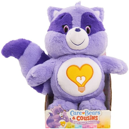 Care Bear Cousins Bright Heart Raccoon Medium Plush, Bring home the magic of Care-a-Lot with the Care Bears Medium Plush By Generic