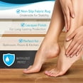 thumbnail image 2 of SereneLife SLFBMT20 - Bamboo Floor Rug Bath Mat - Waterproof Bathroom Shower Mat Carpet, 2 of 6