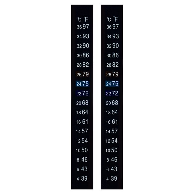 Uxcell Temperature Strips Adhesive Digital Temperature Sticker 4 to 26C 2 Pack