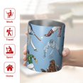 thumbnail image 5 of 12oz Coffee Tumblers Light Blue Baseball Players Pattern Stainless Steel Vacuum Insulated Travel Tumbler Coffee Cups Mug with Lid and Straw with Cleaning Brush for Cold & Hot Drinks, 5 of 5