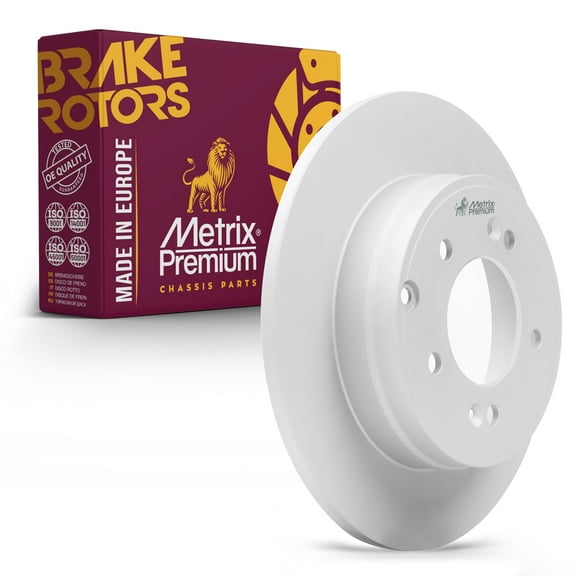 Metrix Premium Chassis Parts - 11.19 inch (284.15mm) Rear Coated Solid Disc Brake Rotor Fits 2005-2019 Hyundai Sonata, 2010-2017 Hyundai Azera, 2014-2016 Kia Cadenza, 980420FZN, Made in Europe