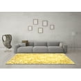 thumbnail image 3 of Ahgly Company Indoor Square Abstract Yellow Modern Area Rugs, 5' Square, 3 of 4