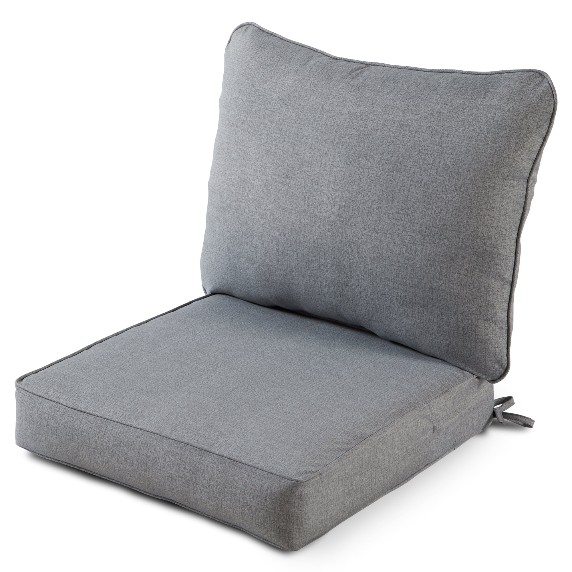 Greendale Home Fashions 2 Piece Heather Gray Outdoor Deep Seat Cushion Set in Uruguay at UYU 8668 Rating 5