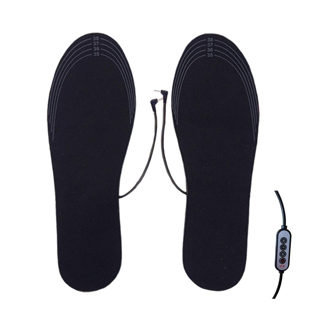 Rechargeable Heated Insoles Foot Warmer USB Charging Boots Pad Shoes Heat N X1B8 