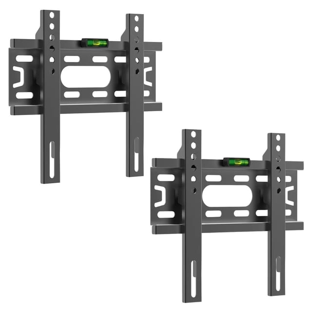 Kit Soportes Tv Bst Pared Brazo Fijo17-55 Pulg Acero SB-1750 2 pzs