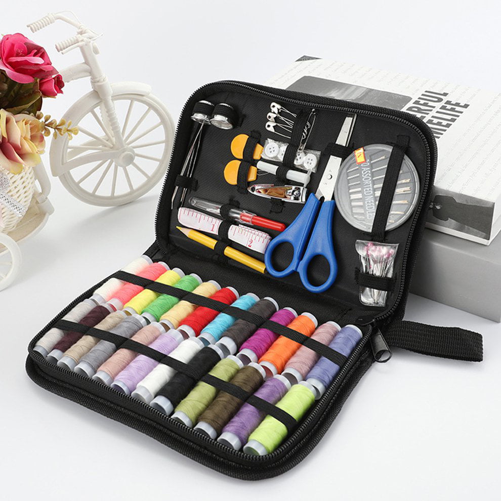 YunZyun Home Travel Necessary Sewing Kit Cross-Stitch Needlebox Box Sets Sewing Thread Sewing Machine Embroidery Accessories Tools 