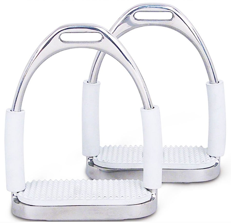 Horse Saddle English Stirrups Riding Flex Fillis Irons Double Jointed