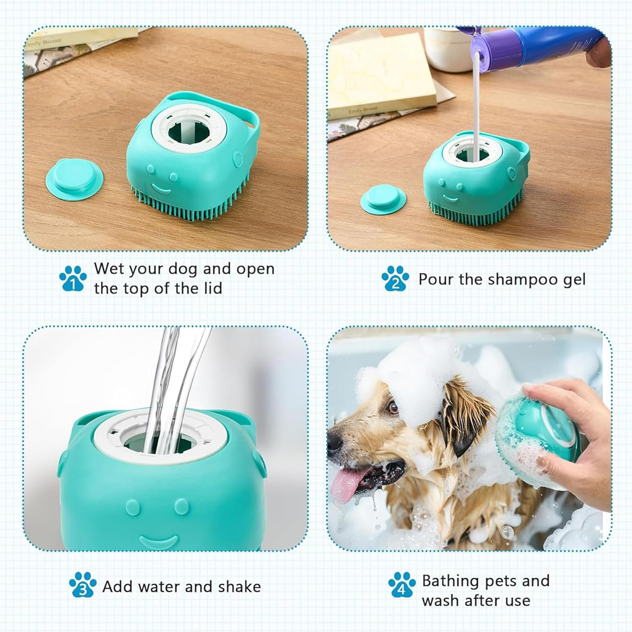 DXIMRX 7-Piece Cat and Dog Grooming Kit in Blue photo 7