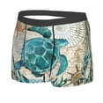 thumbnail image 5 of Goofa Watercolor Sea Turtle Printed Men's Boxer Briefs Underwear, Moisture-Wicking Underwear, Trunk,Soft and Breathable Cotton Underwear-XX-Large, 5 of 9