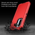 thumbnail image 4 of Petocase Phone Case for Samsung Galaxy A56 5G Case,[15 FT Military Grade Drop Protection] Heavy Duty Non-Slip Shockproof Dropproof 3-Layer Cover Phone Case for Galaxy A56,Red Black, 4 of 6