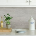 thumbnail image 4 of NuWallpaper Tibetan Grasscloth Silver Vinyl Peel And Stick Wallpaper, 216-in by 20.5-in, 30.75 sq. ft., 4 of 9