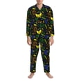 thumbnail image 3 of Balery Game Play Pijama para Hombre de Dos Piezas con Manga Larga, Conjunto de Dormir y Descanso Suave con Bolsillos-XX-Large, 3 of 7