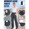 thumbnail image 5 of FEN AI Waterproof Hiking Pants for Women Windproof Rain Work Pant Ladies Lightweight Fishing Outdoor Trousers with Zipper Pockets, 5 of 10