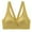 Yellow, variant on Seamless Underwear for Women Front Closure One Piece Push Up Bra Racerback Sports Bra Solid Color Black,M